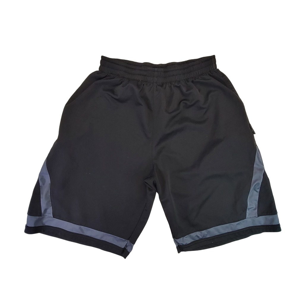 SLAM Men's Black Athletic Basketball Shorts‎ Size Medium with Grey Accents